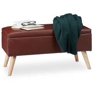 Sitzbank Relaxdays 10025734, mit Stauraum, bis 120 kg