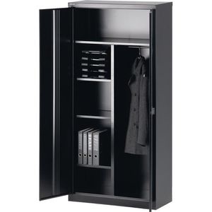 Produktbild für Mehrzweckschrank Bisley E782AAG-645, abschließbar, schwarz