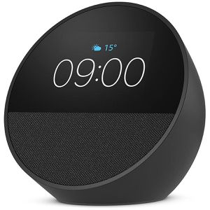 Wecker Amazon Echo Spot 2024 schwarz, digital
