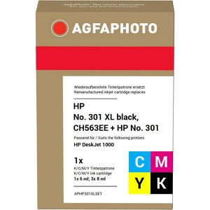 Produktbild für Tinte AgfaPhoto für HP 301XL Multipack