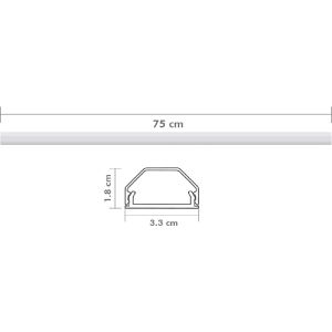 Produktbild für Kabelkanal LogiLink KAB0115, weiß