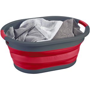 Produktbild für Wäschekorb Westmark rot, faltbar, mit 2 Griffen