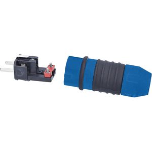 Produktbild für Schutzkontaktstecker as-Schwabe 62300, blau / schwarz