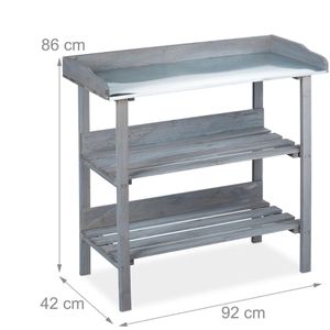 Produktbild für Pflanztisch Relaxdays 10026121, grau