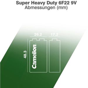 Produktbild für Batterien Camelion Super Heavy Duty, Zink-Kohle