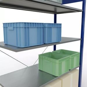 Produktbild für Anbauregal Schulte 12765-130-B, 5 Metallböden