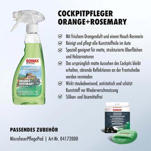 Produktbild für Cockpitspray Sonax 03492410, Orange+Rosemary