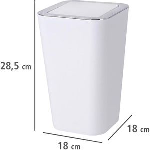 Produktbild für Mülleimer Wenko Candy White, weiß
