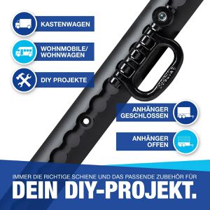 Produktbild für Airlineschiene NTG Standard, zum Kleben &amp; Schrauben