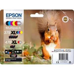 Tinte Epson 378XL + 478XL Eichhörnchen Multipack