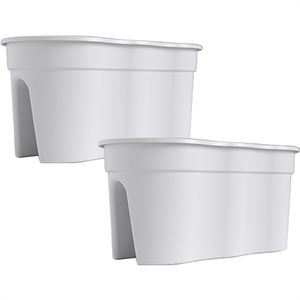 Blumenkasten KHW Flowerclip XL, weiß