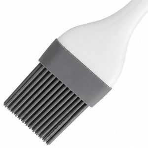 Produktbild für Backpinsel Metaltex Mr. Brush, grau / weiß, hitzebeständig