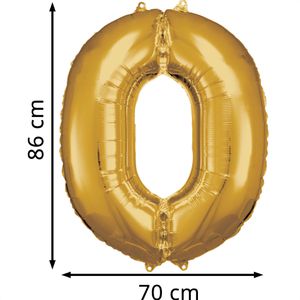 Produktbild für Luftballons Amscan 9906265, Riesenzahl 0, gold