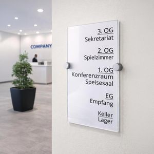 Produktbild für Türschild Böttcher-AG Premium, transparent