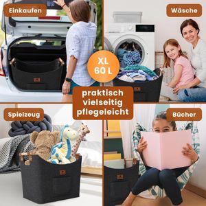 Produktbild für Kaminholztasche Black-Oak Montana XL, anthrazit