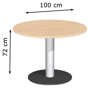 Produktbild für Besprechungstisch Geramöbel N-710202-B, rund
