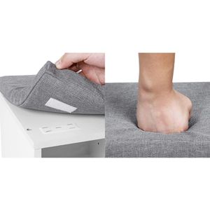 Produktbild für Schuhbank Vasagle LHS10WT, weiß, aus Holz