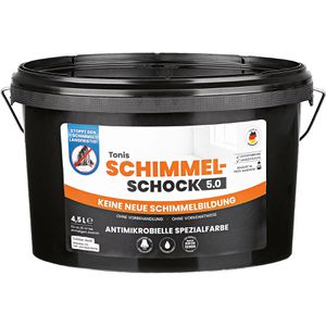 P.C.I Anti-Schimmel-Farbe Tonis Schimmelschock 5.0, Eimer, weiß, antibakteriell, 4,5 Liter