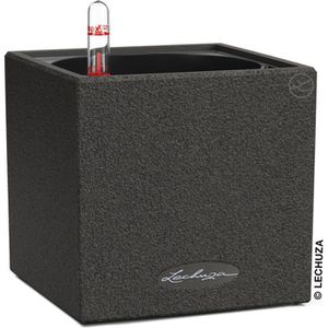 Übertopf Lechuza CANTO Stone 14, graphitschwarz, 14x14x14 cm