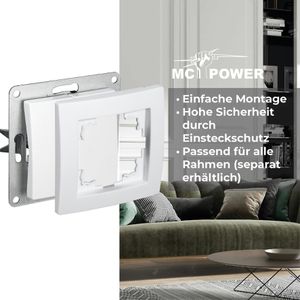 Produktbild für Lichtschalter McPower Flair weiß