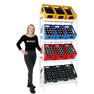 Produktbild für Getränkekistenregal PROREGAL High Big Camel, für 12 Kisten