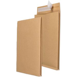 Faltentaschen Mailmedia B4, braun