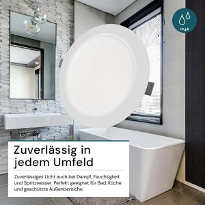 Produktbild für LED-Einbaustrahler Luxula LX300143, warm- bis kaltweiß