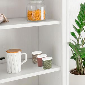 Produktbild für Schüttdose Kigima weiß, aus Kunststoff, Set