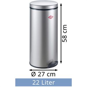 Produktbild für Mülleimer Wesco Gastro 127, silber