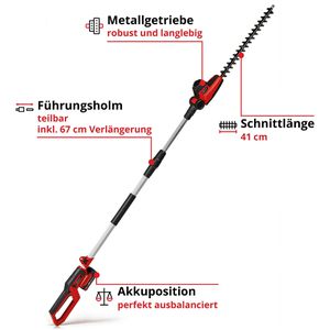 Produktbild für Heckenschere Einhell GC-HH 18/45 LiT-Solo, Akku
