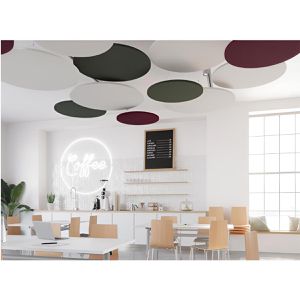 Produktbild für Akustikplatte Hammerbacher Deckensegel VADSRB1 für Decke, Set