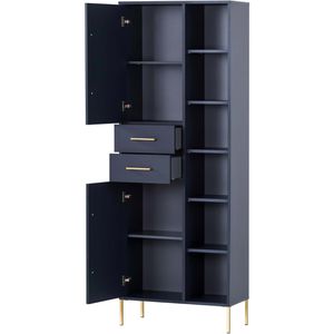 Produktbild für Badschrank Schildmeyer Kent 701827, mit 4 Füßen, nachtblau