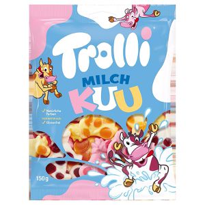 Schaumzucker Trolli Milch Kuh, mit Fruchtgummi