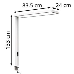 Produktbild für Schreibtischlampe Maul Maulsenja, weiß, LED, dimmbar