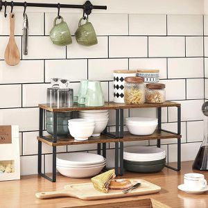 Produktbild für Küchenregal Songmics KCS020X01, braun, 4er Set
