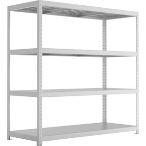 Weitspannregal META-Regalbau 20087023, 4 Metallböden