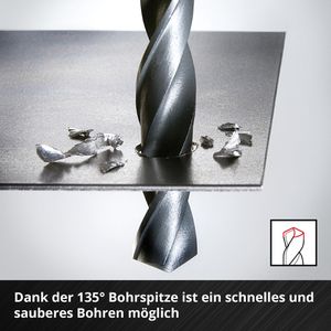 Produktbild für Bohrer Einhell 423019, HSS-R Spiralbohrer