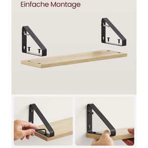 Produktbild für Wandregal Vasagle LWS033B11, eiche