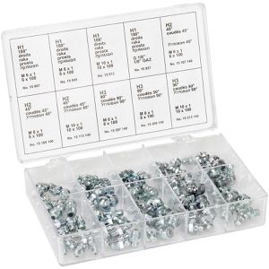 Schmiernippel Pressol 16 092, gerade & abgewinkelt, Set