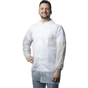 Produktbild für Schutzkittel NITRAS-MEDICAL PP-Besuchermäntel 4520, weiß