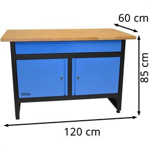 Produktbild für Werkbank Güde GW 2T, 40470, blau