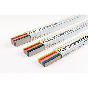 Produktbild für Bastelset Folia 70210 Flechtstreifen Rainbow