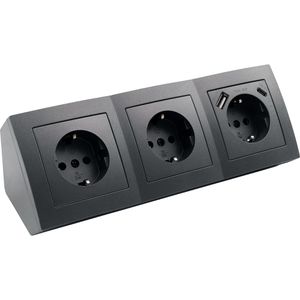 Tischsteckdose McPower Flair, mit 0,15 m Kabel