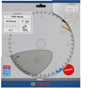 Produktbild für Kreissägeblatt Bosch PRO Wood, 2608644732, 3er Set