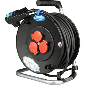 Produktbild für Kabeltrommel as-Schwabe 10829, PRCD, für außen IP44