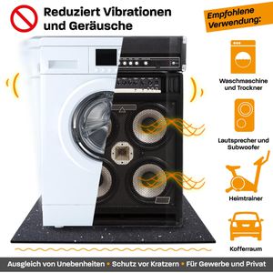 Produktbild für Antivibrationsmatte Hinrichs 60 x 60cm