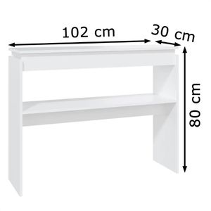 Produktbild für Konsolentisch vidaXL 808323, weiß