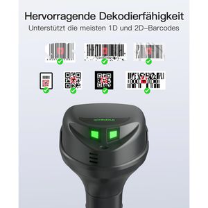 Produktbild für Barcode-Scanner Inateck BCST-560B_gray, kabellos