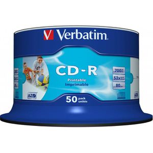 Produktbild für CD-Rohlinge Verbatim 43438 AZO, bedruckbar, CD-R