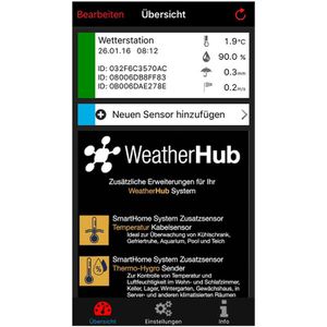 Produktbild für Wetterstation TFA WeatherHub 31.4005.02, Funk, Wlan, digital